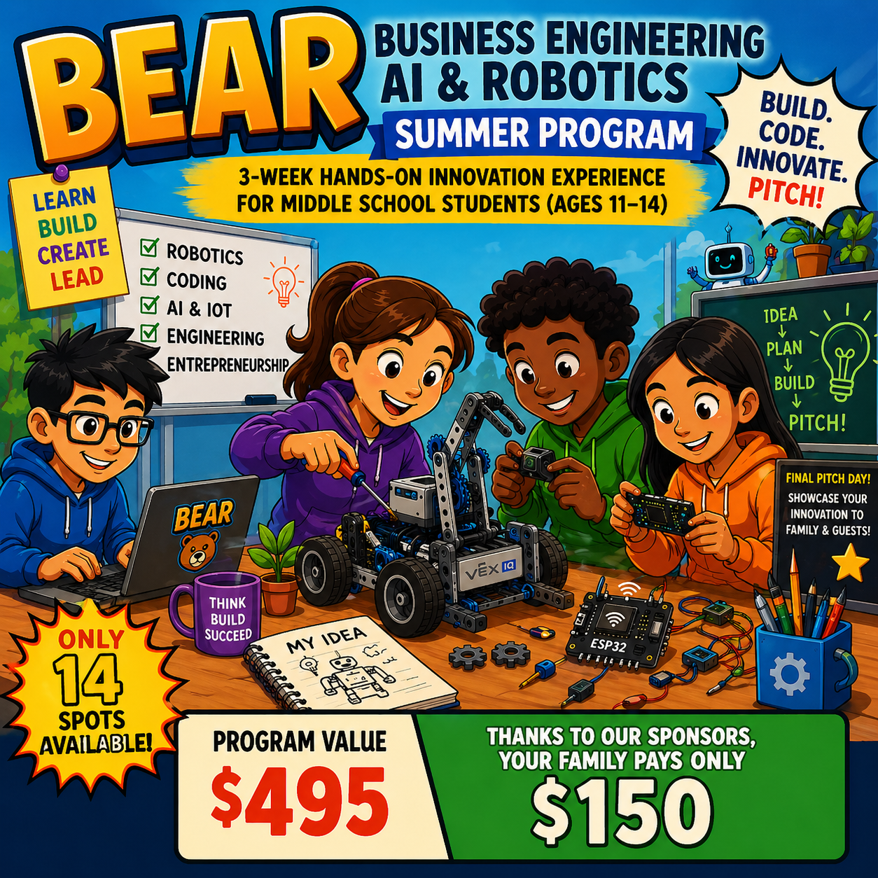 BEAR Business Engineering AI &amp; Robotics Summer Program